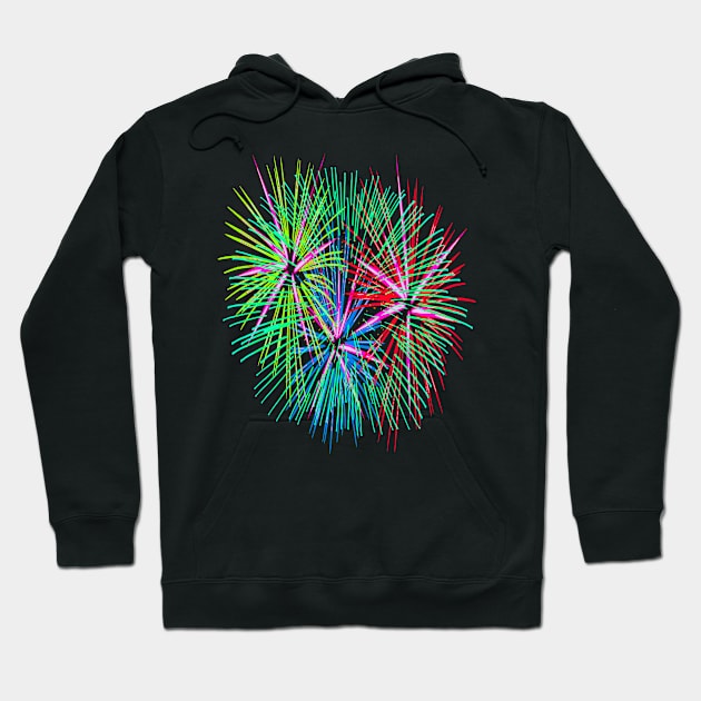 Light Up The Night Sky Colorful Fireworks Celebrations 4 Hoodie by taiche